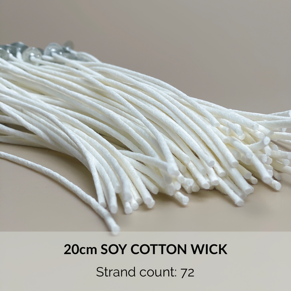 20pc/100pc 24 | 35 | 40 | 50 | 60 | 72-strand Soy Cotton Wick for candles