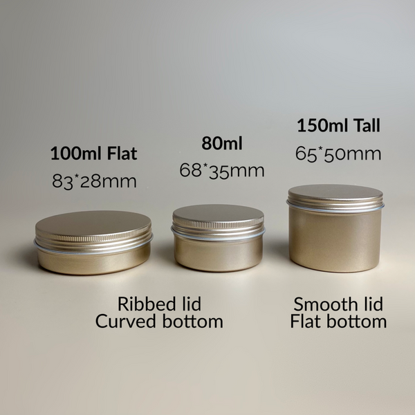 80ml/100ml/150ml Aluminum Jar / Tin Can