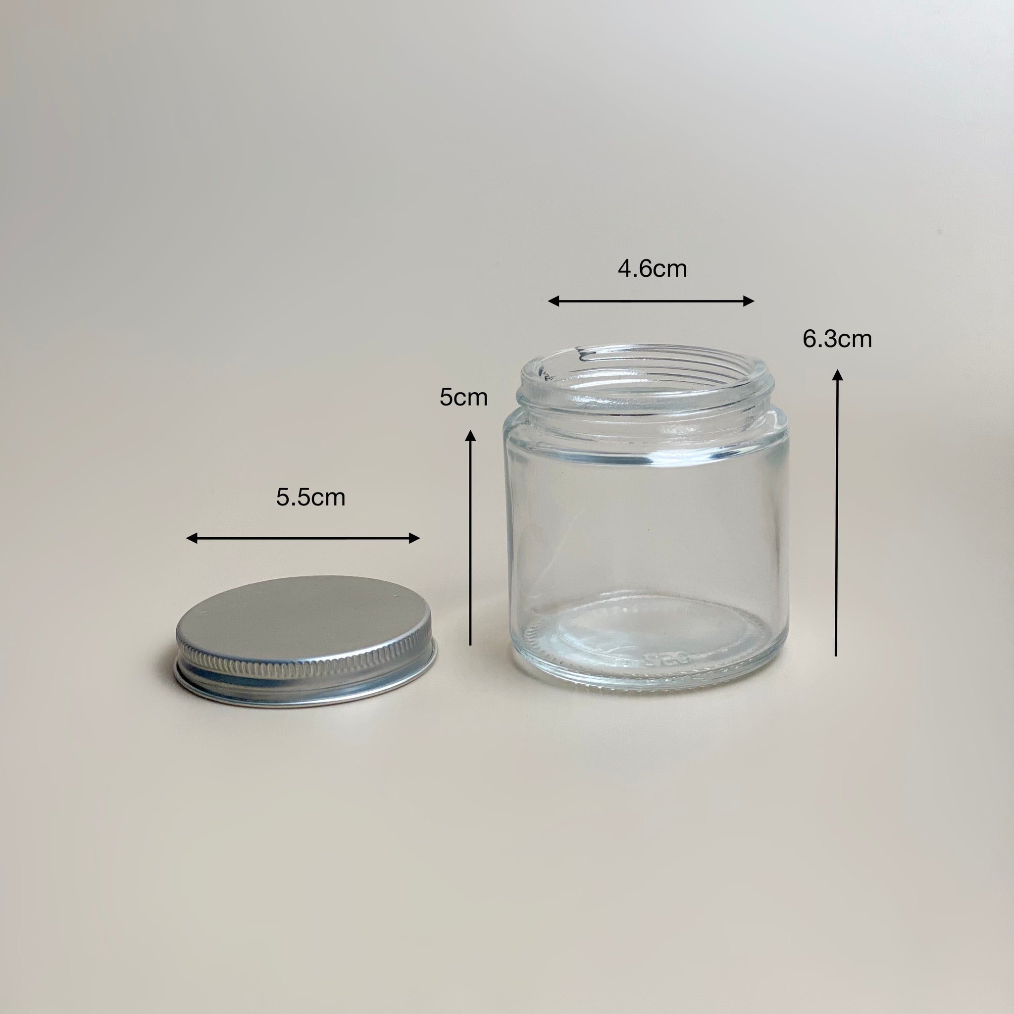 Transparent Glass Candle Jar 120ml / 200ml / 250ml /500ml