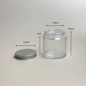 Transparent Glass Candle Jar 120ml / 200ml / 250ml /500ml