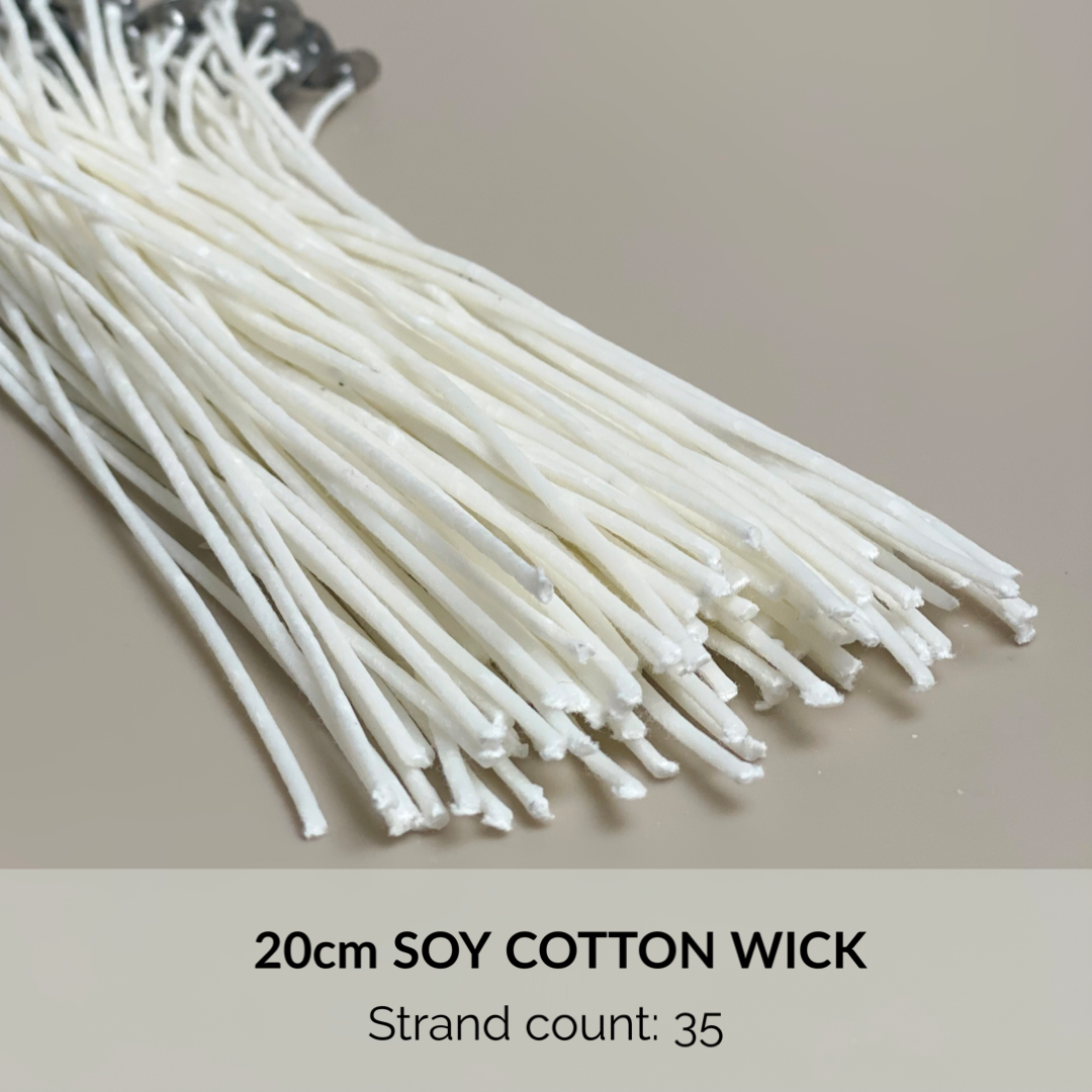 20pc/100pc 24 | 35 | 40 | 50 | 60 | 72-strand Soy Cotton Wick for candles