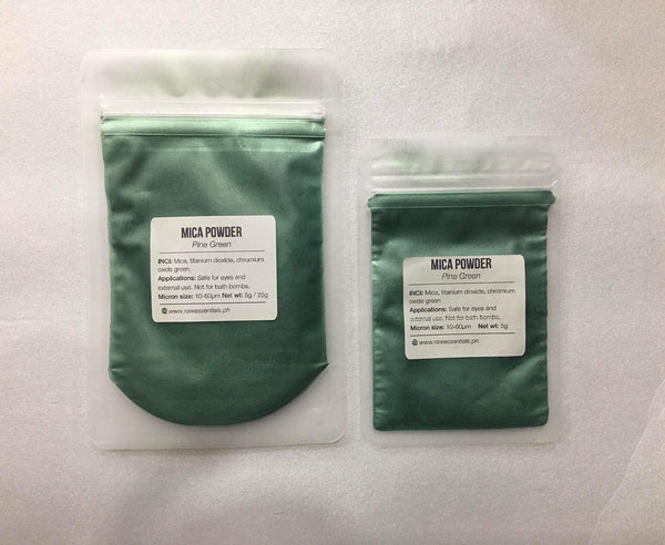 Green Mica Powder for Soap, Cosmetics, Resin, Slime - 5g / 25g