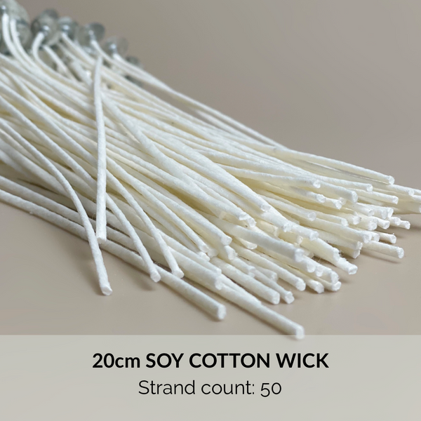 20pc/100pc 24 | 35 | 40 | 50 | 60 | 72-strand Soy Cotton Wick for candles