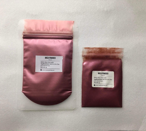 Pink/Red Mica Powder for Soap, Cosmetics, Resin, Slime - 5g / 25g