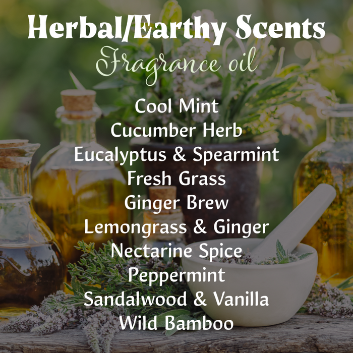 Herbal/Earthy Fragrance Oils for Soap and/or Candles (20g-50g)