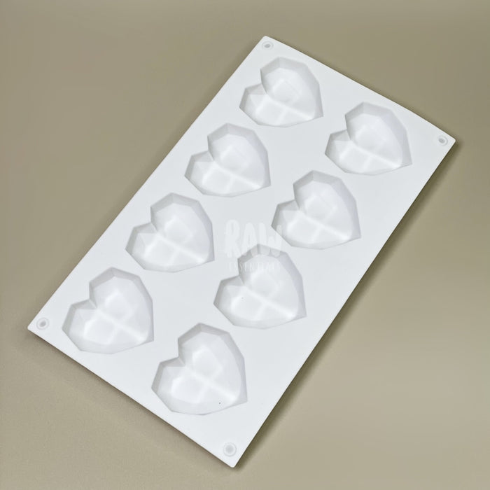 Jewel Heart Silicone Mold Soap
