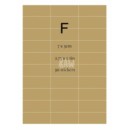 Printable Diecut Kraft Sticker Paper F Labels