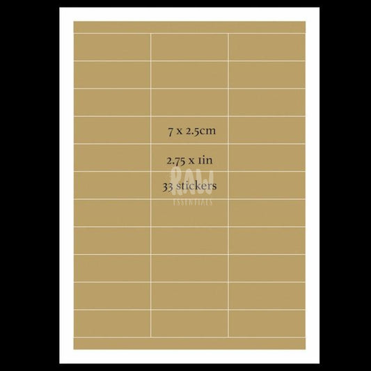 Printable Diecut Kraft Sticker Paper Labels