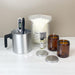 Pure Soy Candle-Making Kit - Amber Glass Complete Set / Caramel Macchiato Candles