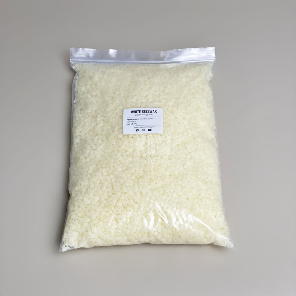 Pure White Beeswax Pellets (100g, 1kg)