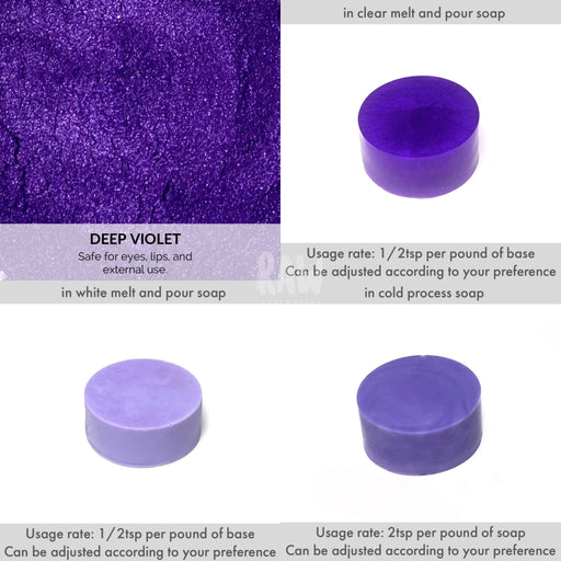 Purple/violet Mica Powders - 5G Deep Violet & Neon Pigments