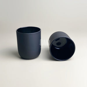 Rounded-Bottom Glass Jars (Matte Black Transparent Or Iridescent)