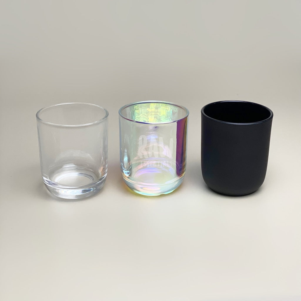 Rounded-Bottom Glass Jars