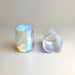 Rounded-Bottom Glass Jars Iridescent