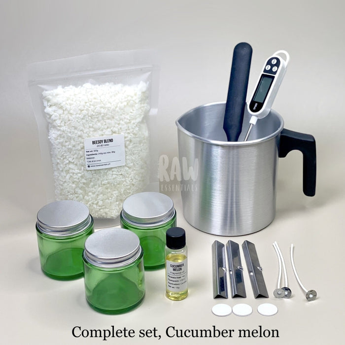 Scented Candle-Making Kit (Phthalate-Free) Complete Set / Cucumber Melon Kits