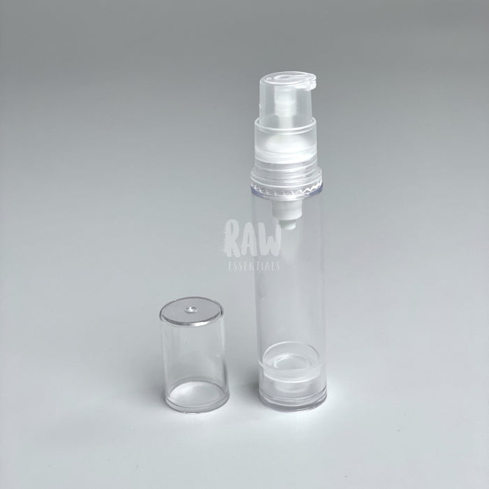 10Pc 5Ml/10Ml Reusable Airless Pump Bottles 10Ml / Clear Packaging