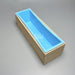 Wooden Soap Mold W/ Silicone Liner And Cover Blue No Soap Mold